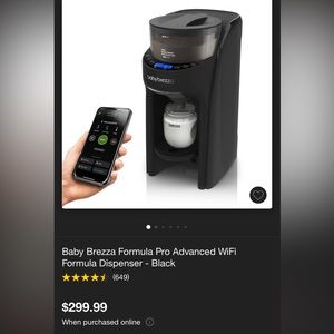 Baby Brezza Pro Advanced WiFi Formula Dispenser.